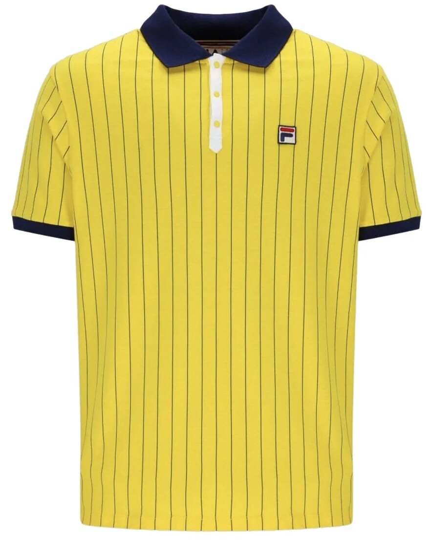 Fila Bjorn Borg BB1 Polo Tennis Shirt - 100% Cotton - Yellow (Watford Colours)