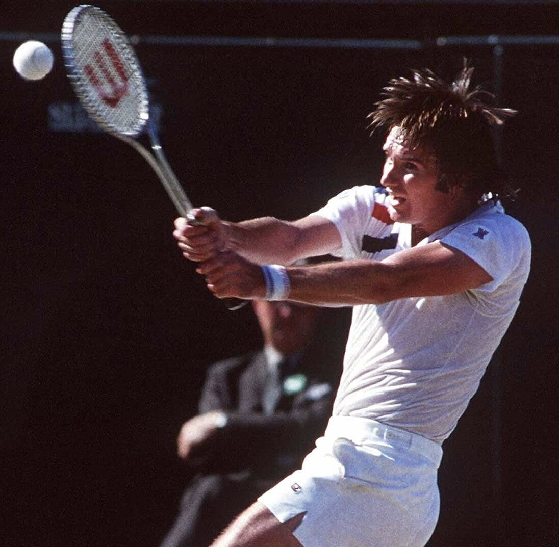 Jimmy Connors Tennis Polo Shirt Original Remake -  (Fila, Borg, Sergio Tacchini)