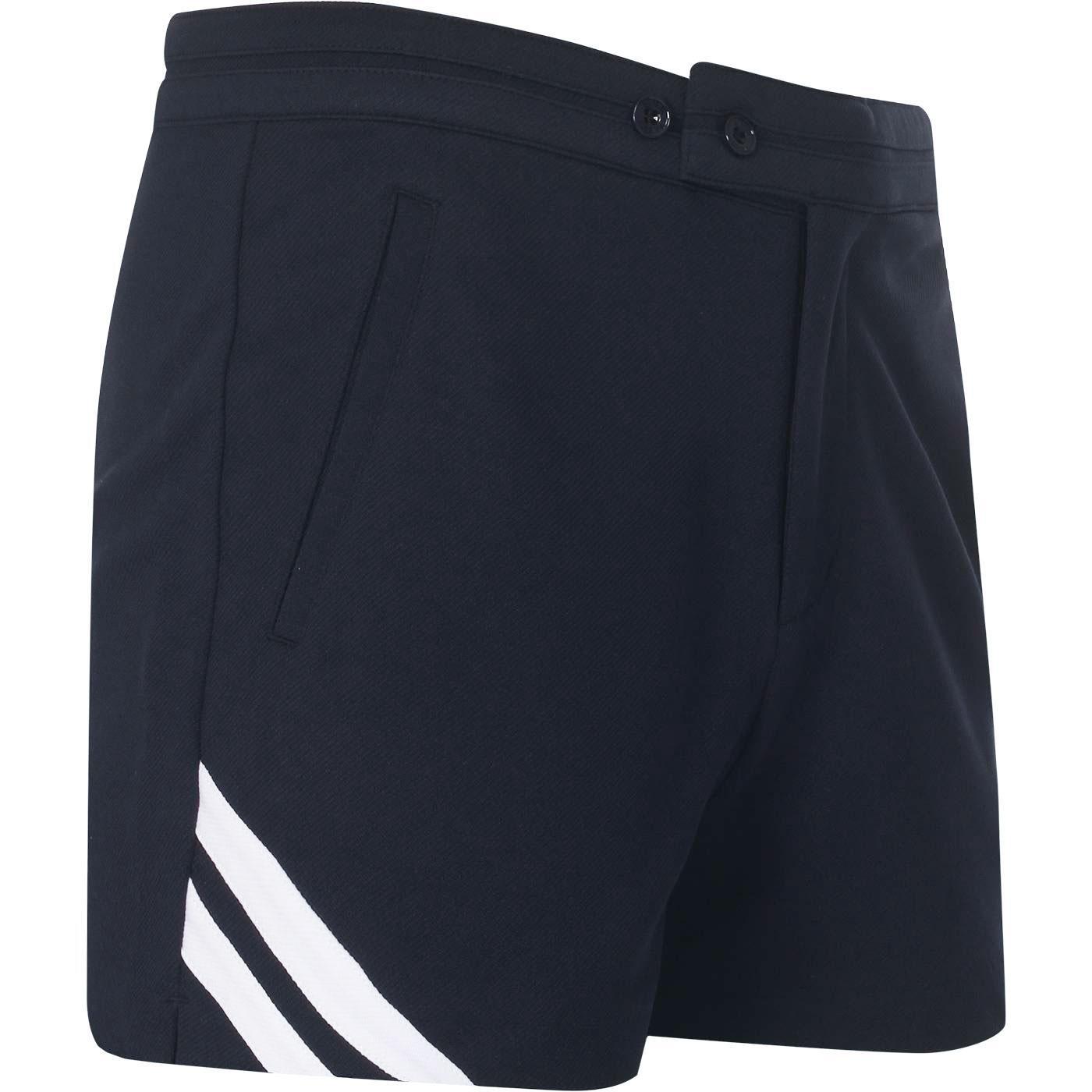 Sergio Tacchini Time Blue Tennis Quality Retro Shorts-Sizes: Small thru 2XL
