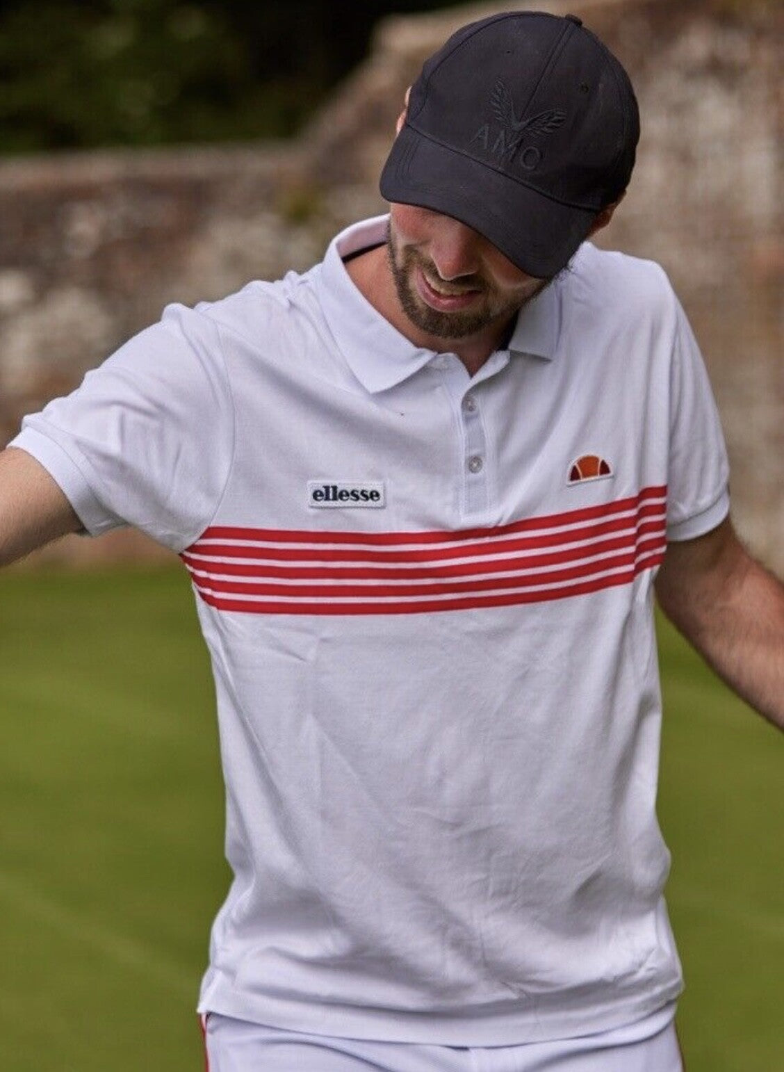 Ellesse Vilas Wimbledon Tennis Polo -  Ltd Edition 100% Cotton! Half Price!