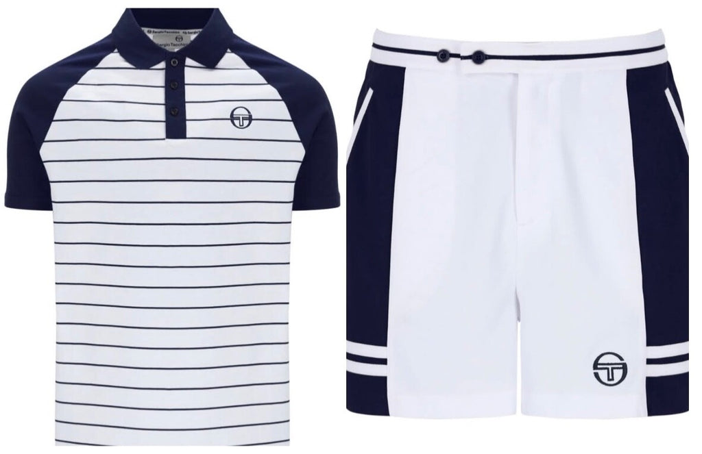 Tottenham Colours Sergio Tacchini Sandro Polo Shirt & SuperMK2 Shorts White/Blue
