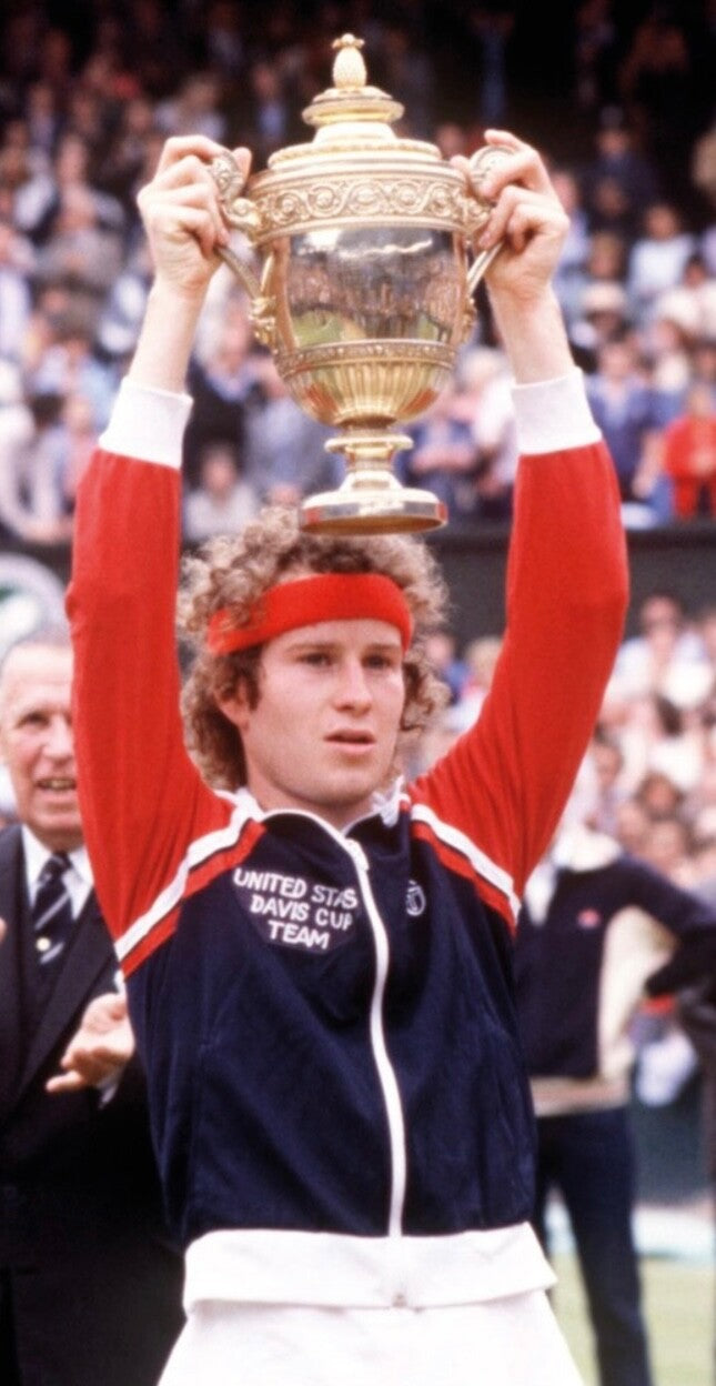 Sergio Tacchini McEnroe Outfit #2 Track Top, Shirt, Shorts, Socks + Red Headband