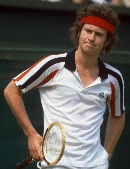 Sergio Tacchini McEnroe Outfit #3 Track Top, Shirt, Shorts, Socks + Red Headband