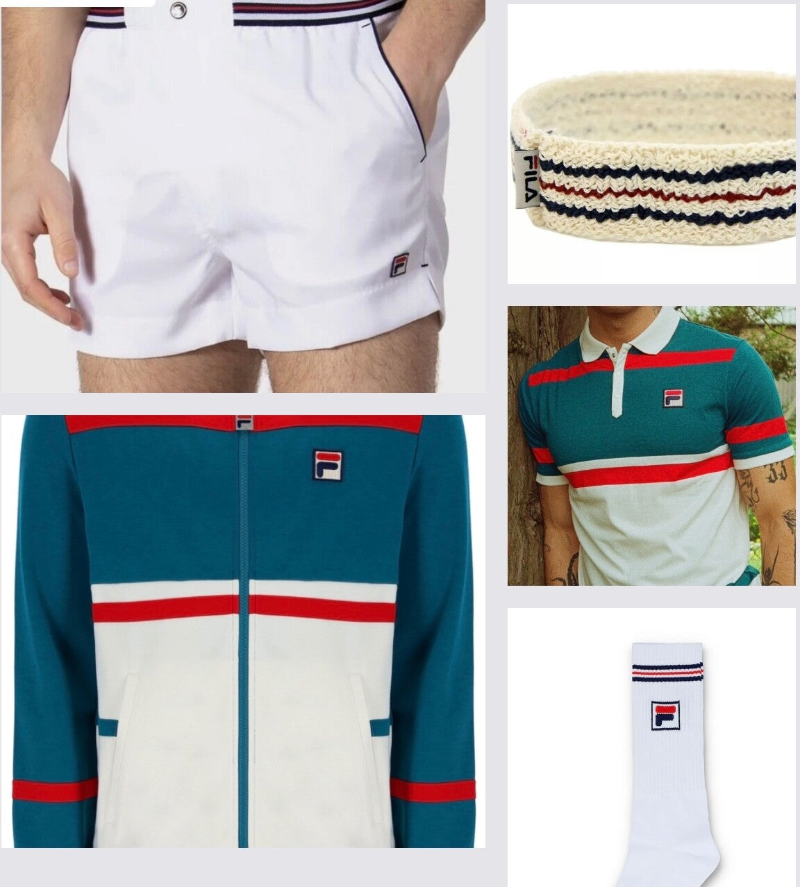 Fila Tokyo 1983 Borg- Tennis Track Top, Polo, Shorts, Socks, Headband - RRP £185