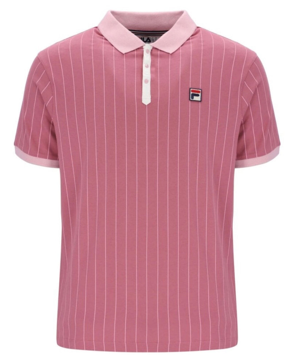 Fila Bjorn Borg BB1 Polo - Iconic Tennis Shirt - 100% Cotton - Rose Pink