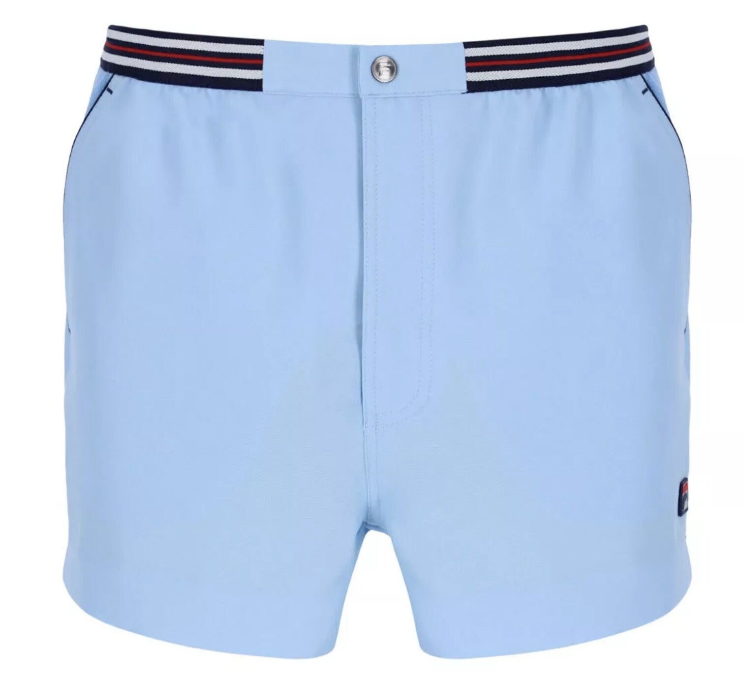 Fila Borg Hightide Wimbledon Retro Sky Blue Tennis Shorts-Man City Colours