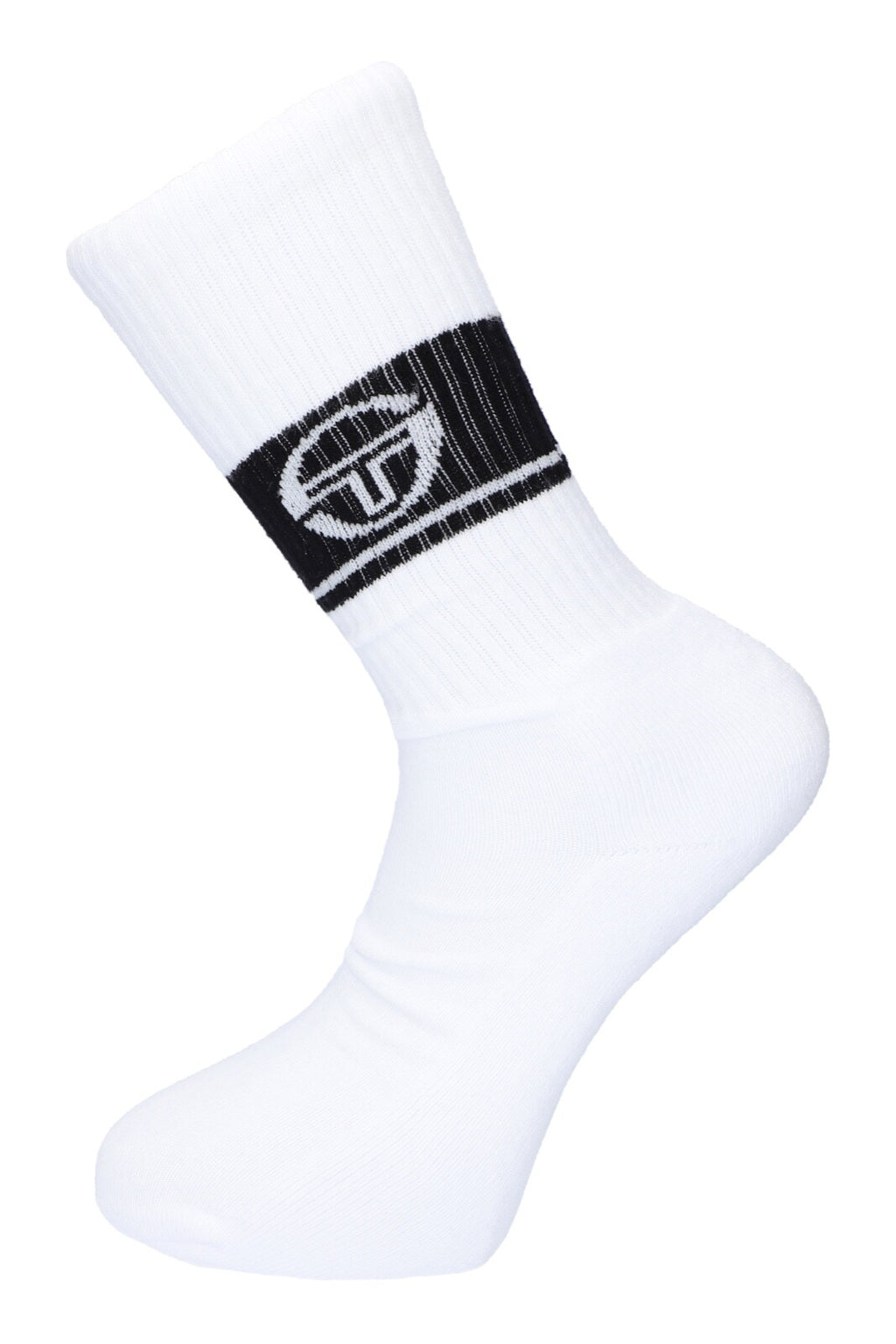 Sergio Tacchini/John McEnroe-2 x Pairs of Tennis Socks-White/Navy or Navy/White