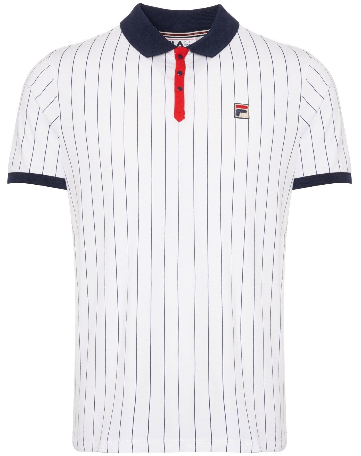 Fila Bjorn Borg BB1 Polo - Iconic Tennis Shirt - 100% Cotton - White
