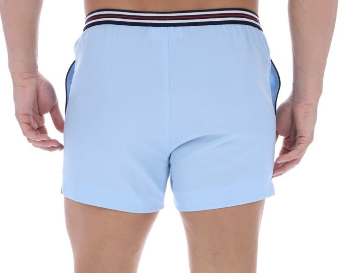 Fila Borg Hightide Wimbledon Retro Sky Blue Tennis Shorts-Man City Colours