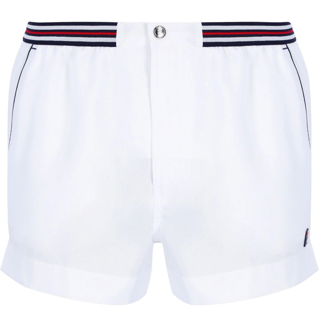 Fila Borg Hightide Retro Wimbledon White Tennis Shorts(Football Casuals)