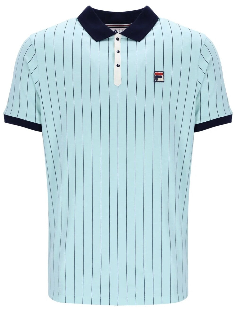 Fila Bjorn Borg BB1 Polo - Iconic Tennis Shirt-Turquoise/Blue - Man City Colours