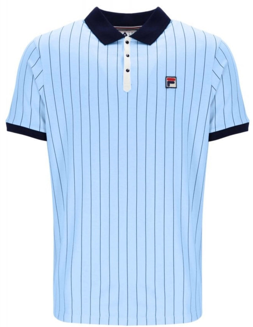 Man City Colours - Fila Bjorn Borg BB1 Polo - Iconic Tennis Shirt - Sky Blue