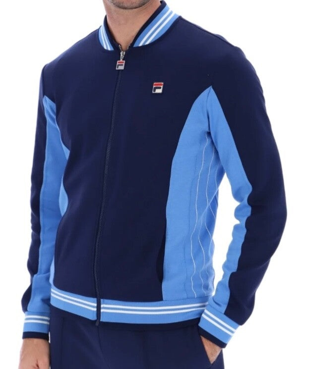 Fila Vintage Borg Wimbledon Settanta Tennis Track Top (Blue/Blue) RRP £75