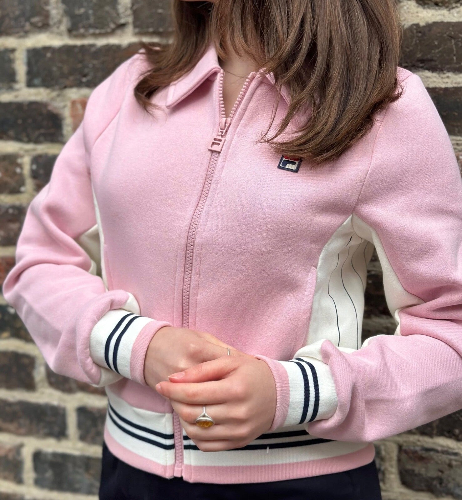 Fila Vintage Heroine Women’s Pink Tennis Track Jacket -RRP £80 - HALF-PRICE!!!