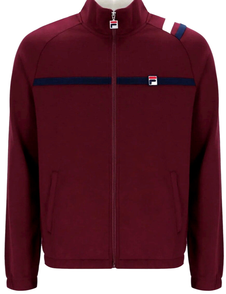 Aston Villa Colours -Fila Borg Settanta MKII Tennis Track Top (Burgundy) RRP £75