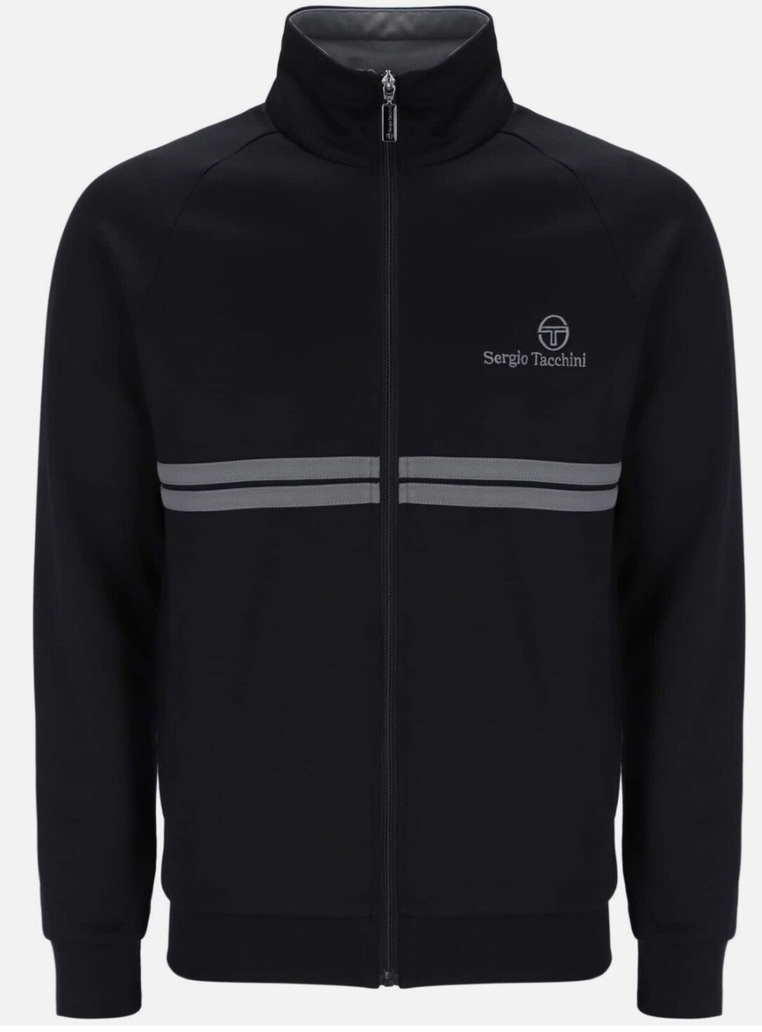 Sergio Tacchini New Dallas Black McEnroe - Tennis Track Top RRP £80
