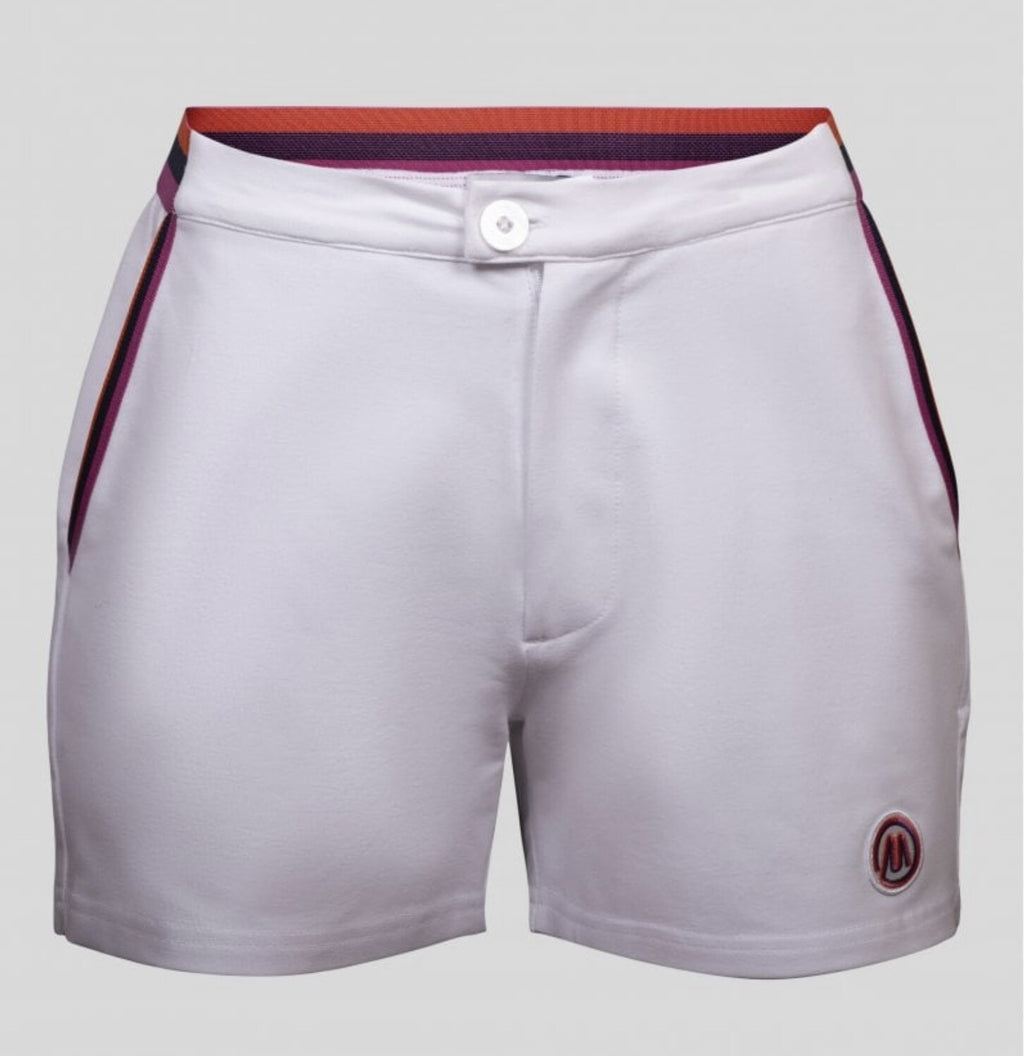 Maglificio Maggia Retro Tennis - Vitas Gerulaitis Wimbledon White Shorts RRP £50
