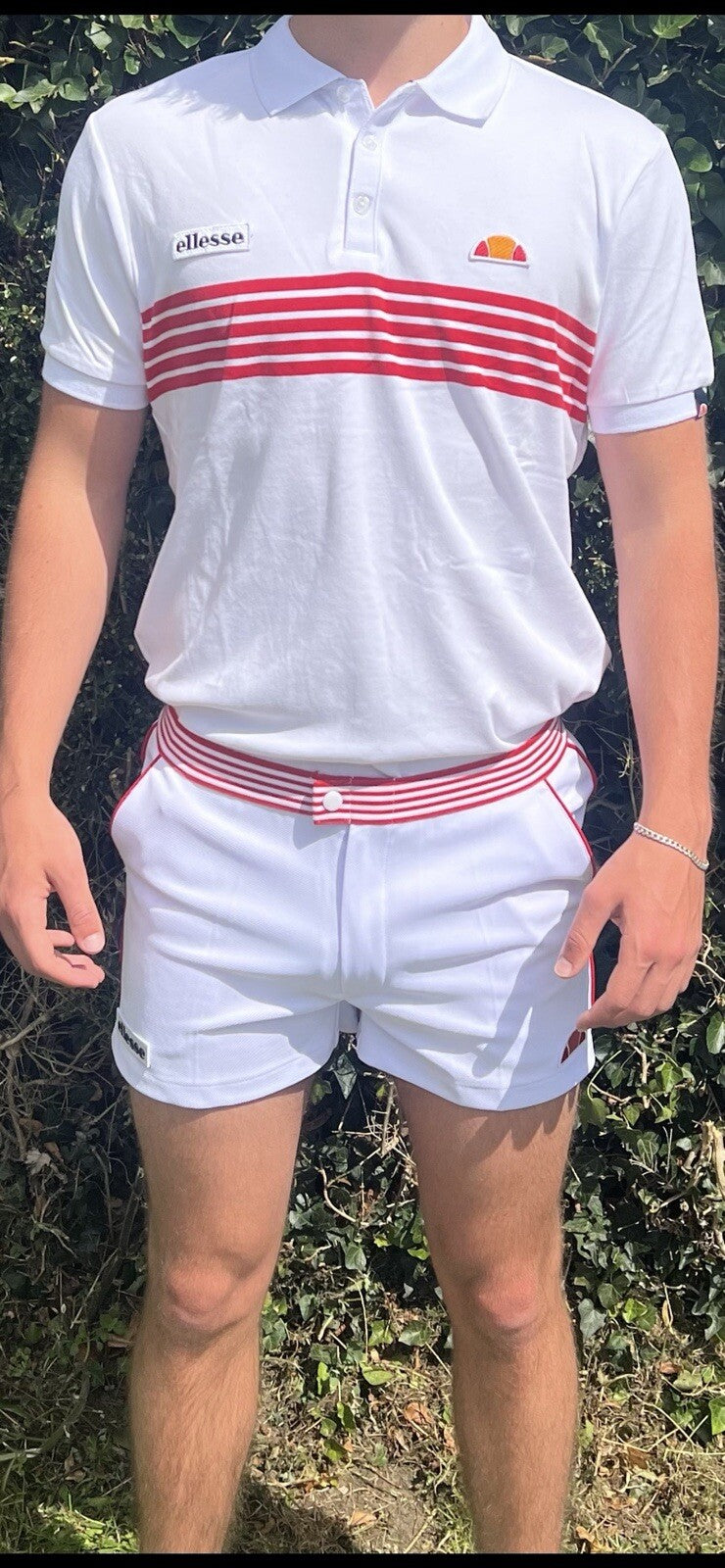 Ellesse Vilas Wimbledon Tennis Outfit (Polo Shirt & Shorts) RRP £100 Half Price!