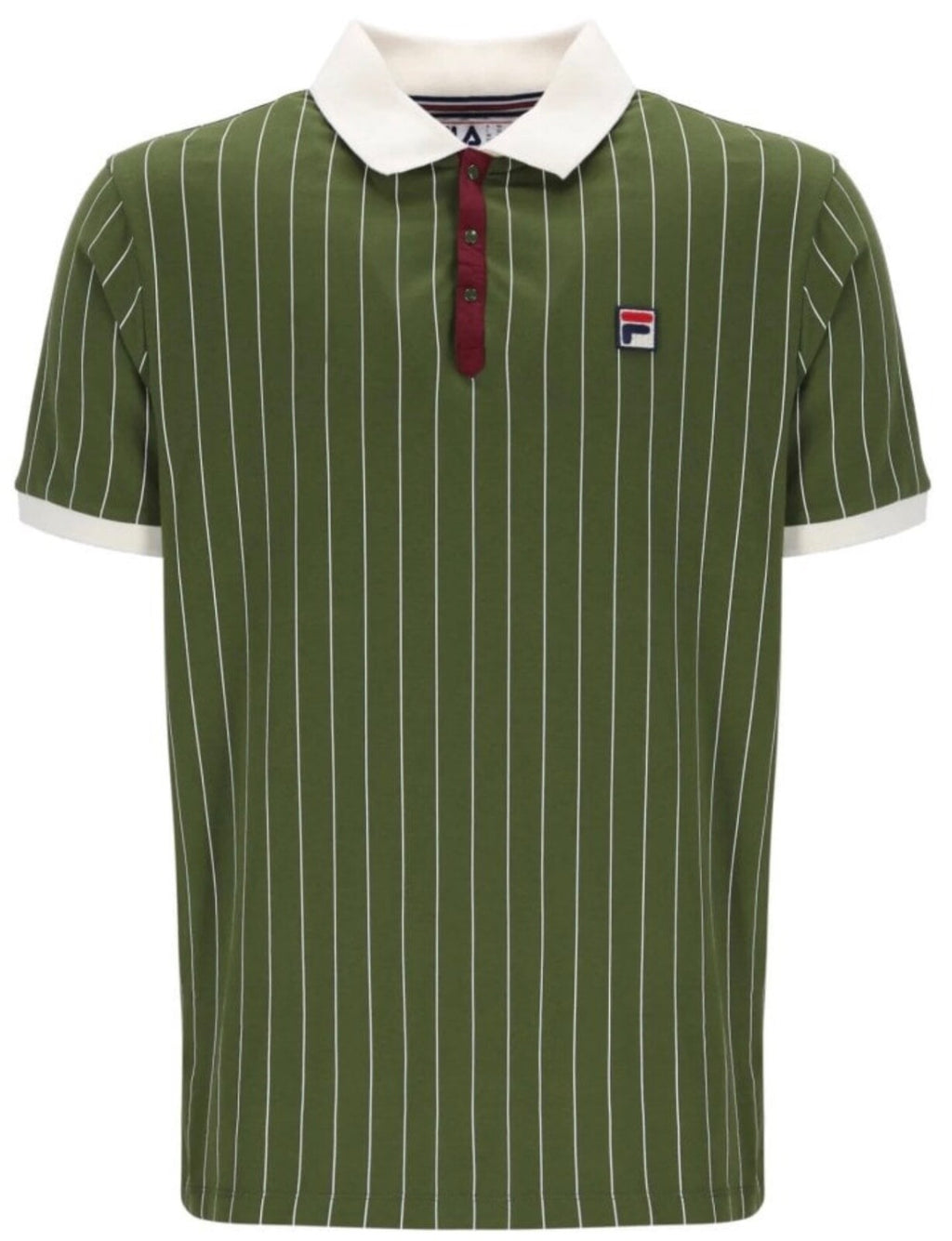 Fila Vintage Ferrara Track Jacket (Cream/Green) & BB1 Polo Shirt(green) RRP £120