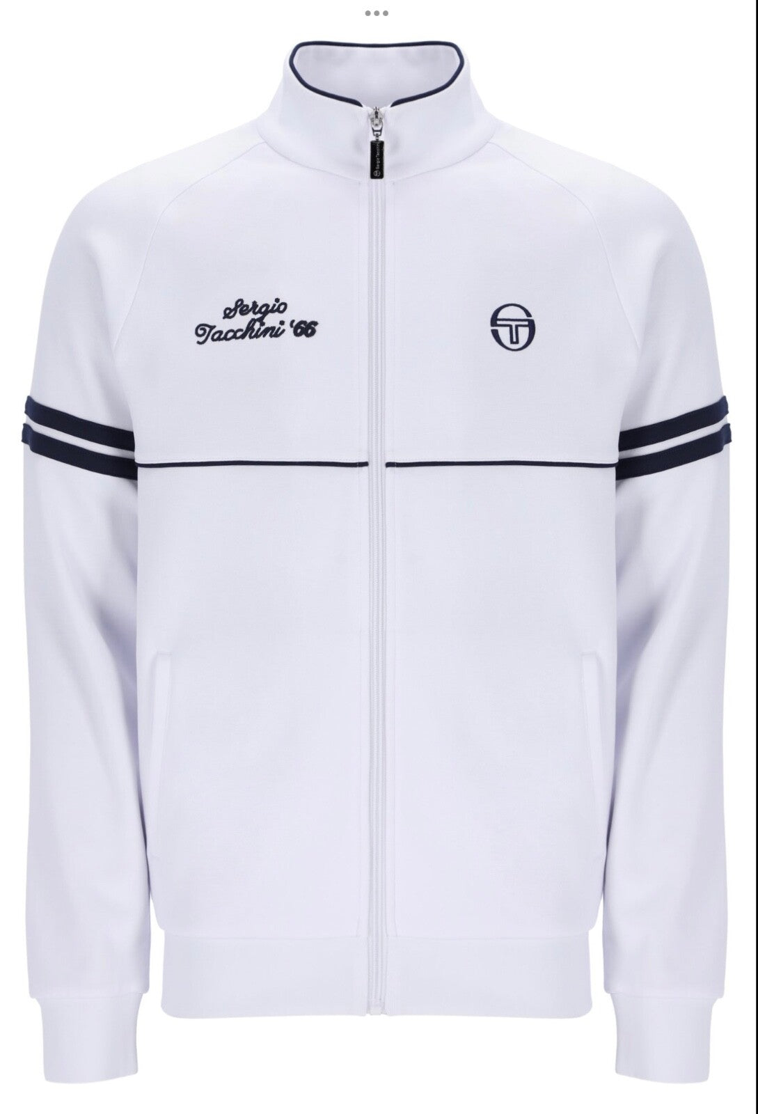 Sergio Tacchini Orion Davis Tennis Track Top - Ltd Edition - McEnroe - White