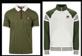 Fila Vintage Ferrara Track Jacket (Cream/Green) & BB1 Polo Shirt(green) RRP £120