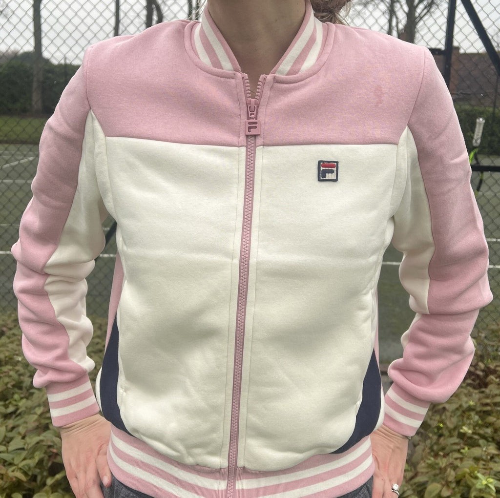 Fila Vintage ‘ HEROINE’ Pink Women’s Tennis Track Jacket - RRP £80 -HALF-PRICE!!