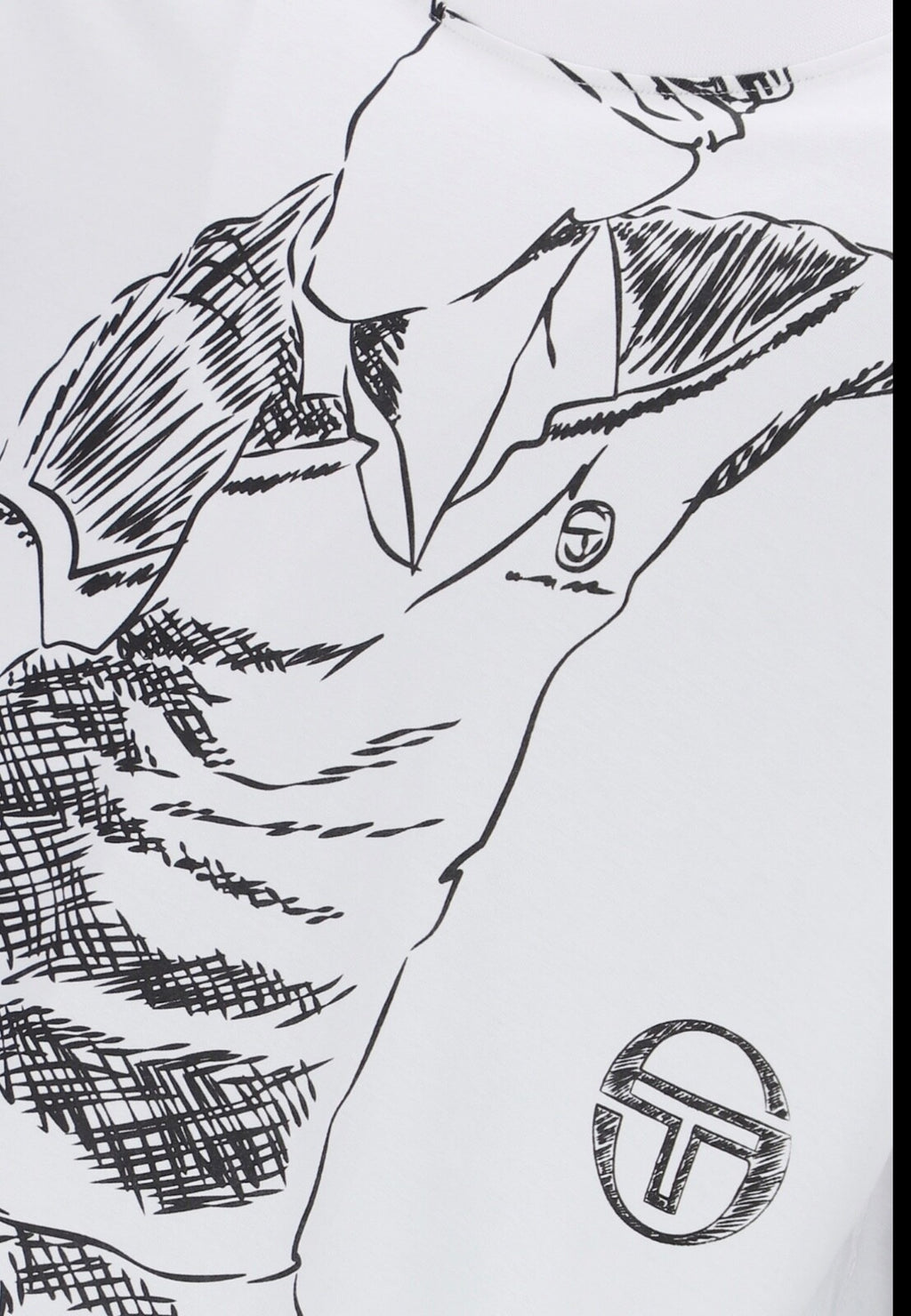 Sergio Tacchini Faro White T-Shirt - Ltd Edition - Relaxed FitRRP £40 Half Price