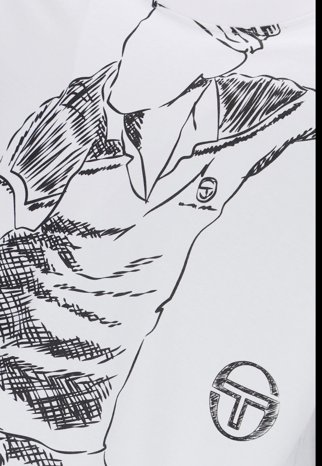 Sergio Tacchini Faro White T-Shirt - Ltd Edition - Relaxed FitRRP £40 Half Price