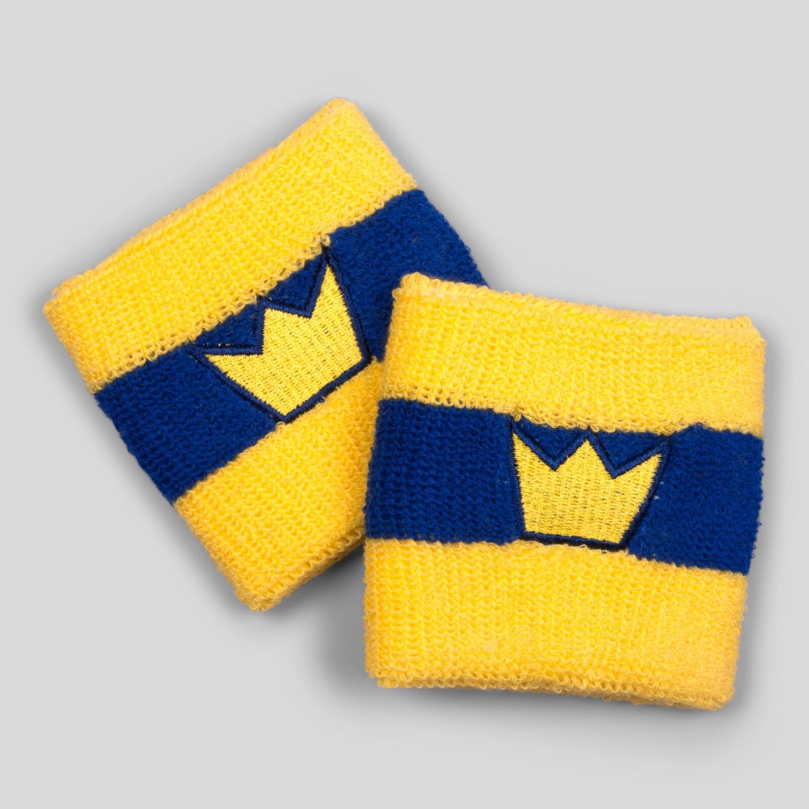 Pair of Bjorn Borg Retro Tennis Wristbands/Sweatbands - Swedish Colours