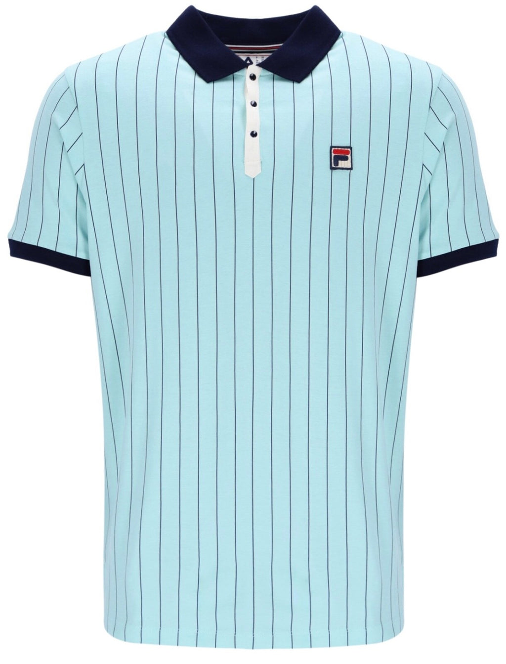Fila Bjorn Borg BB1 Polo - Iconic Tennis Shirt-Turquoise/Blue - Man City Colours