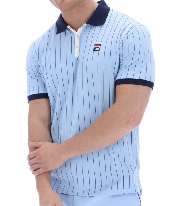 Fila Bjorn Borg BB1 Polo - Iconic Tennis Shirt - Sky Blue - Man City Colours…