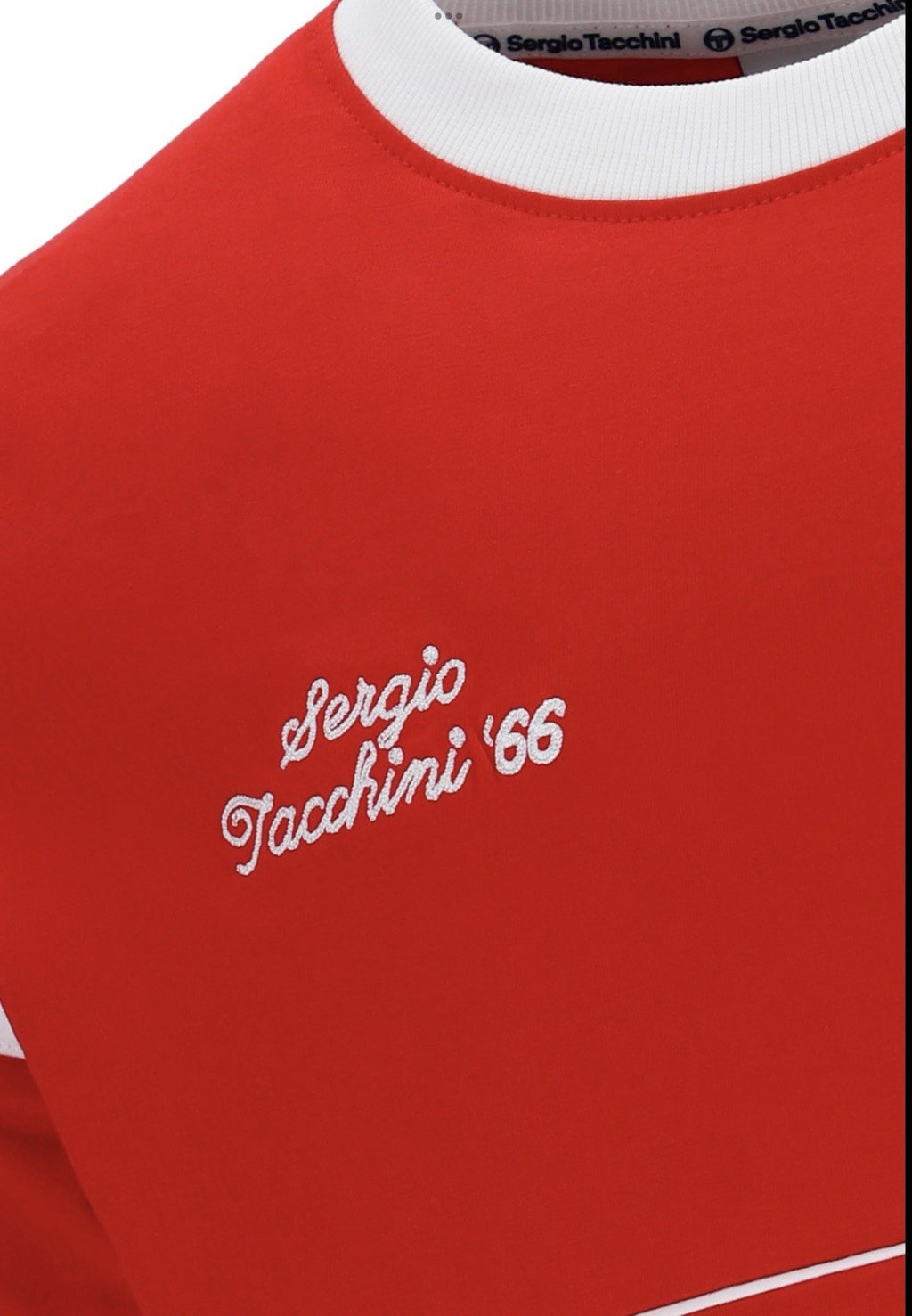 Sergio Tacchini McEnroe Orion Davis Tennis Red Track Top/T-shirt