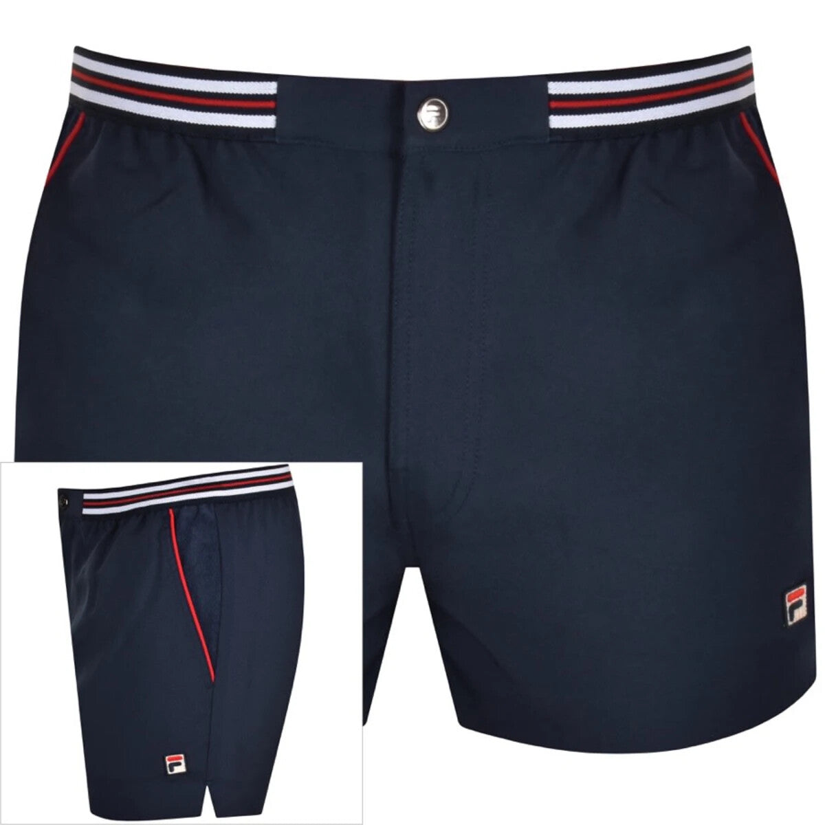 Fila Borg Hightide Borg Retro Blue Tennis Shorts - Football Casuals.
