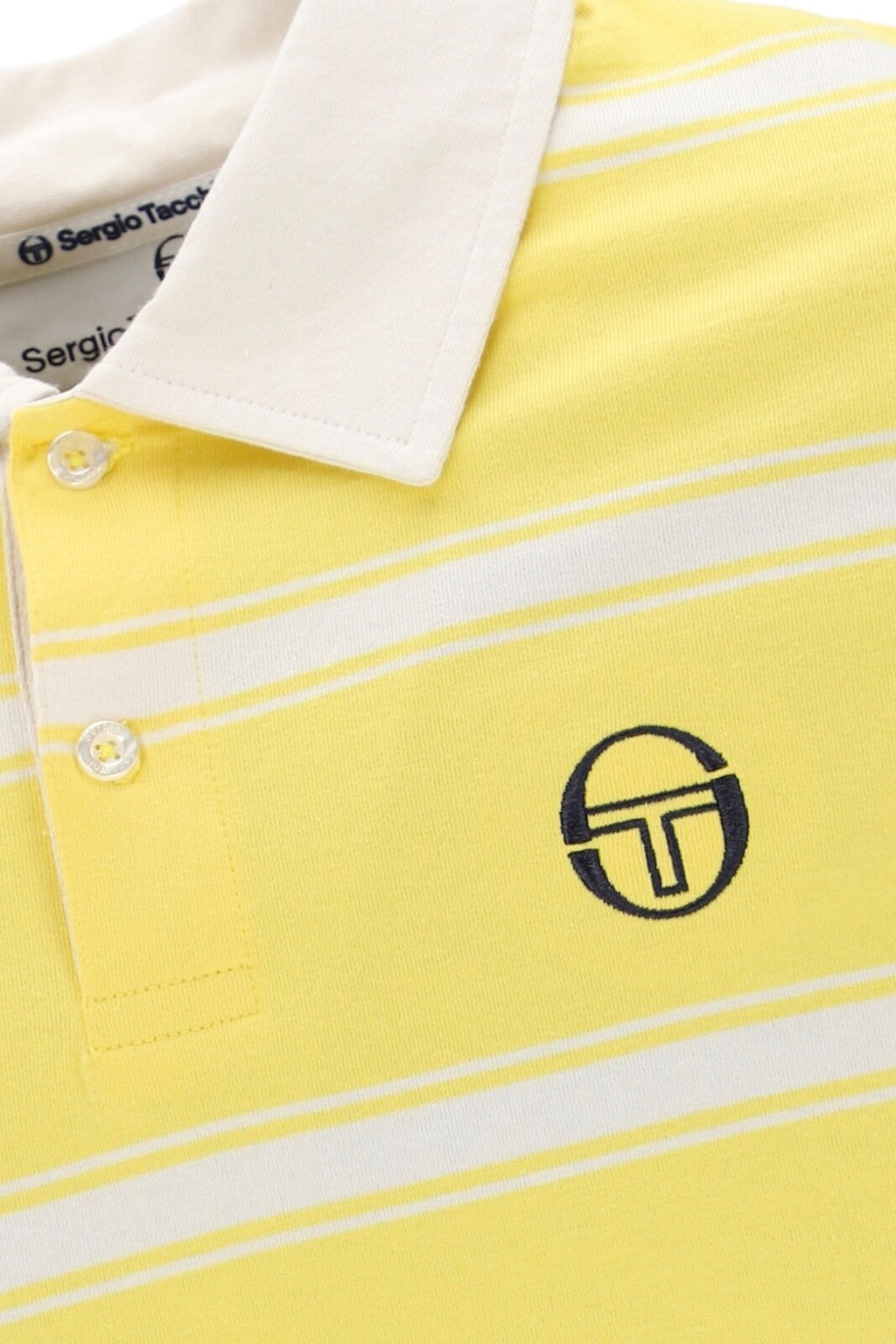 Sergio Tacchini Gerulaitis Yellow Tennis Polo Shirt - RRP £50 - Half Price!