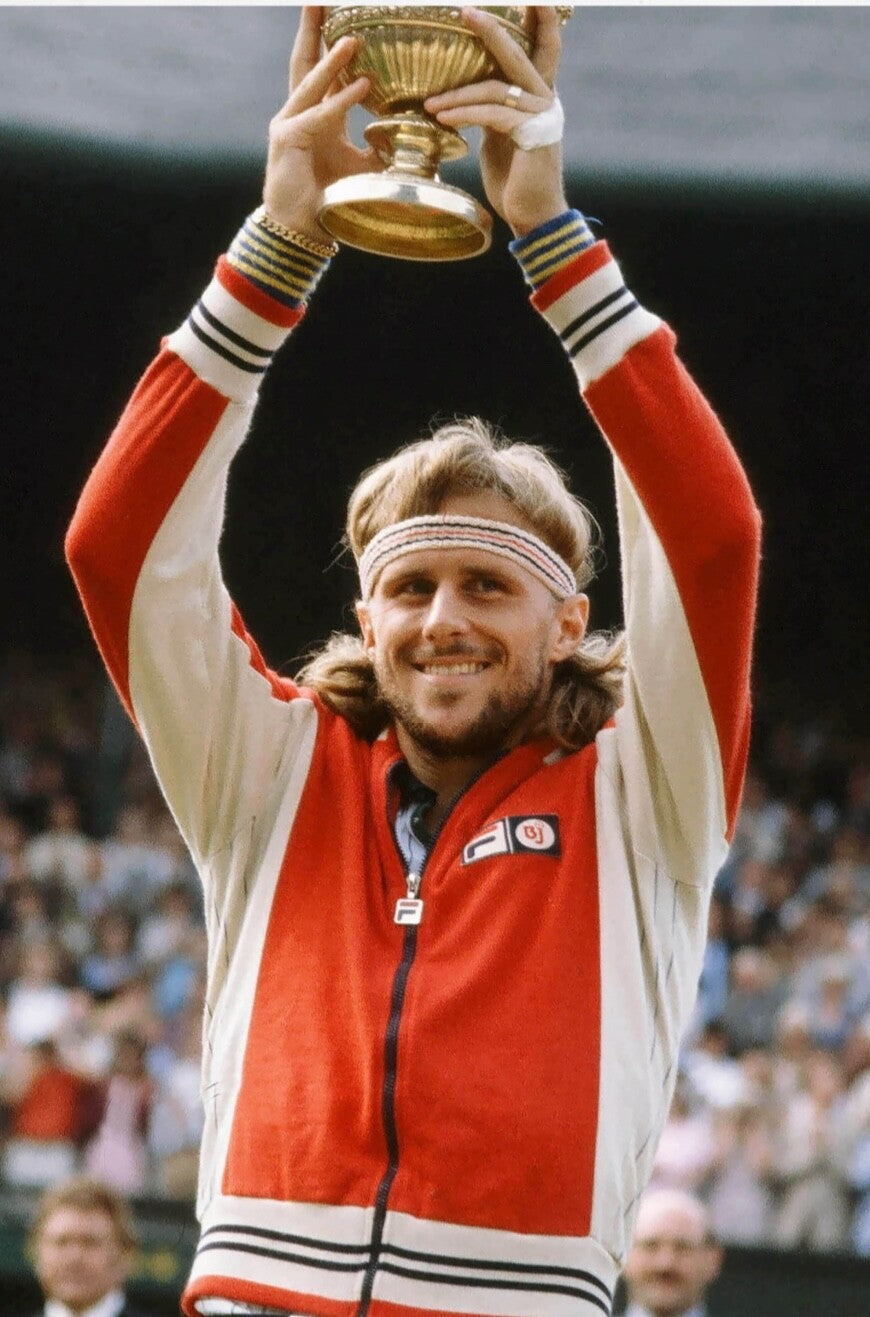 Fila Red Borg Wimbledon Settanta Tennis Track Top  - RRP £75