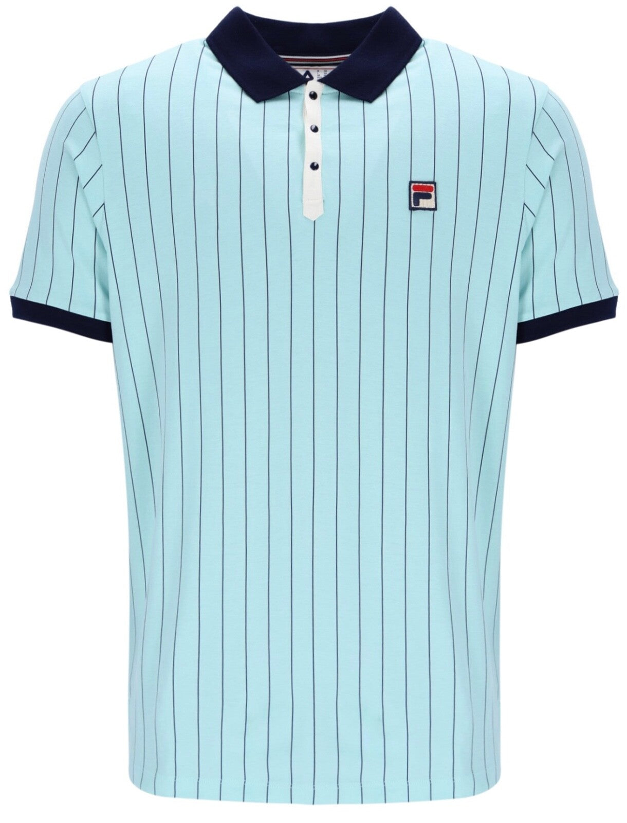 Fila Bjorn Borg BB1 Polo - Iconic Tennis Shirt-Turquoise/Blue - Man City Colours