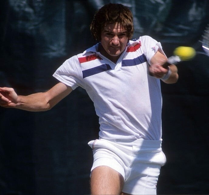 Jimmy Connors Tennis Polo Shirt Original Remake -  (Fila, Borg, Sergio Tacchini)