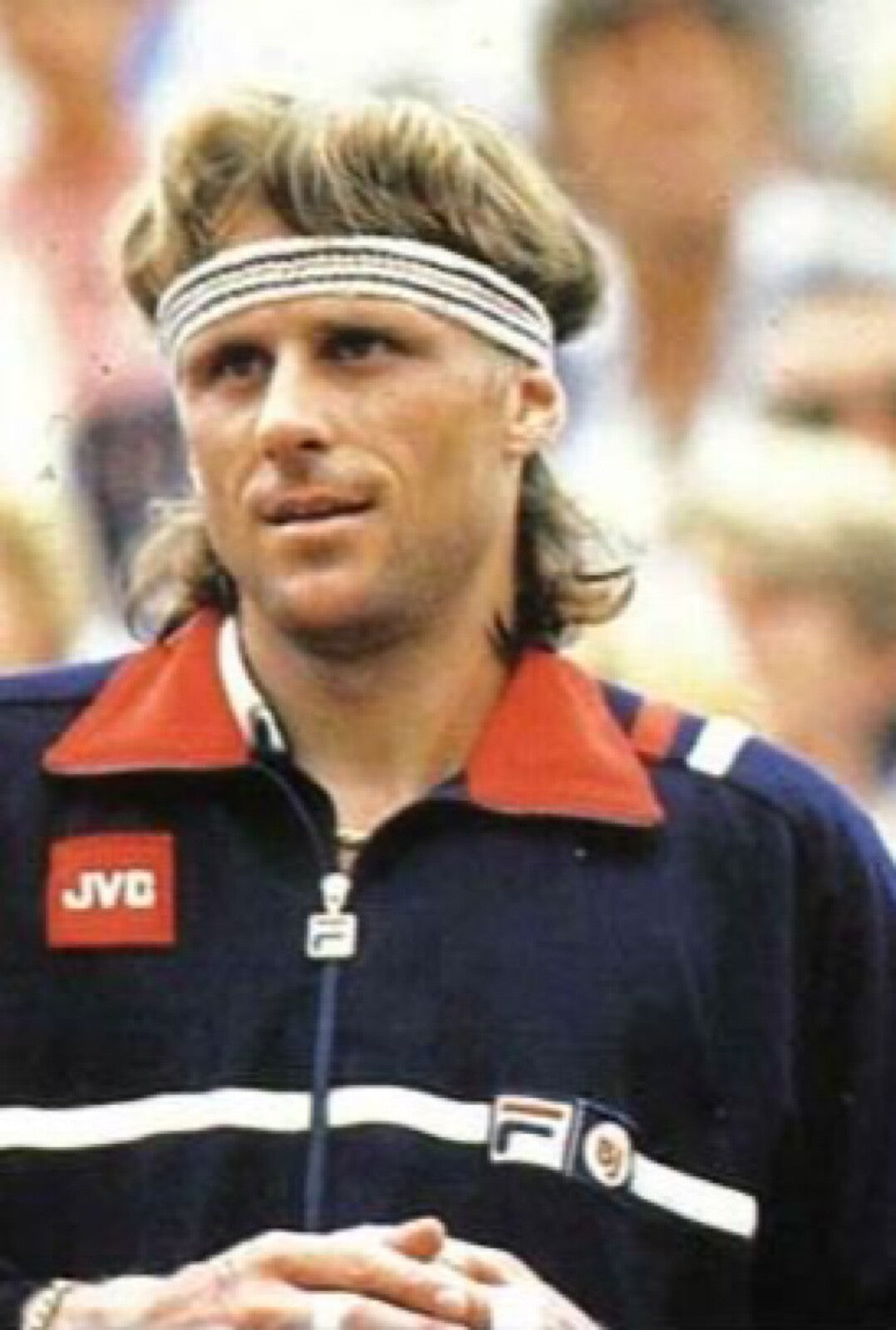 Fila Vintage Borg Wimbledon Settanta MKII Tennis Track Top (Navy) RRP £75