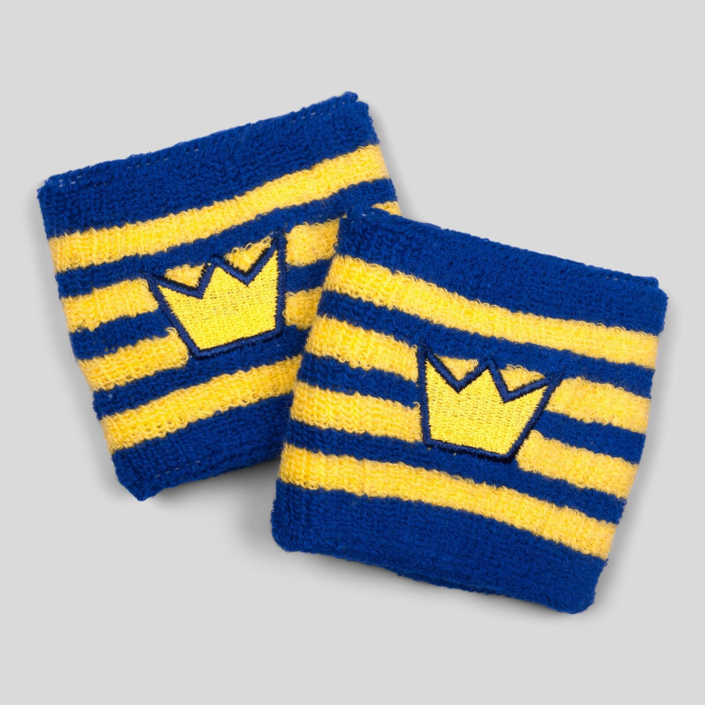 Pair of Bjorn Borg Retro Tennis Wristbands/Sweatbands - Swedish Colours