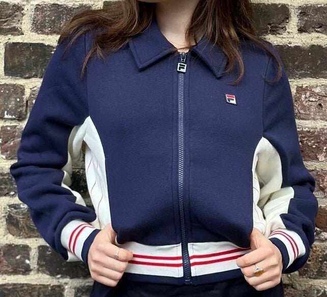 Fila Vintage Harper Women’s Blue Tennis Track Top -RRP £80 - HALF-PRICE!!!