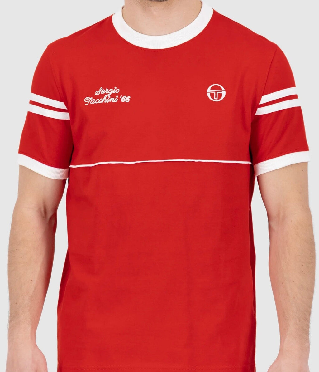 Nottm Forest - Sergio Tacchini Orion Davis Red Tennis T-Shirt - Ltd Edition