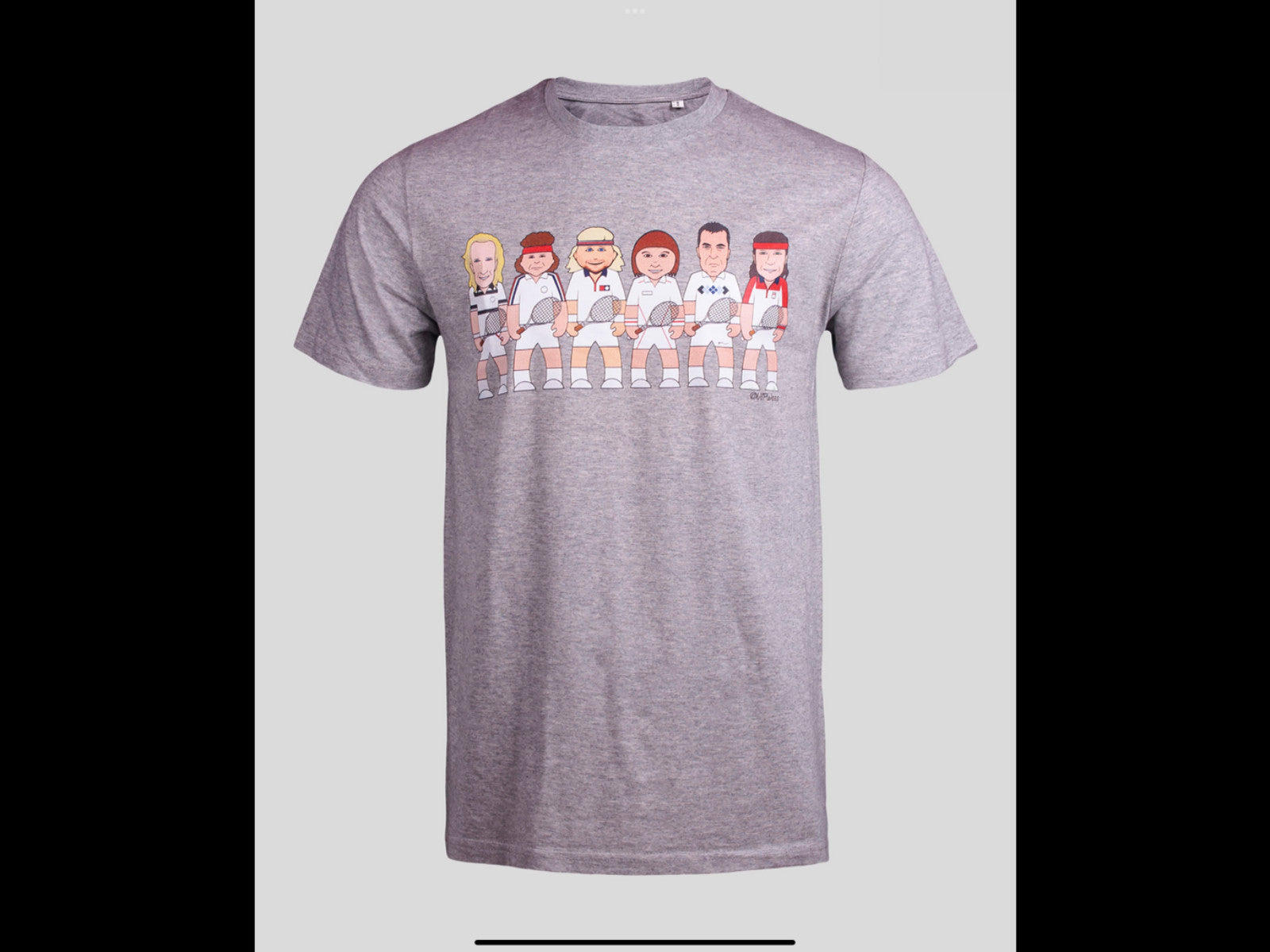 Tennis Legend T-Shirts - 100% Organic Cotton-Borg, Connors, McEnroe, Lendl et al