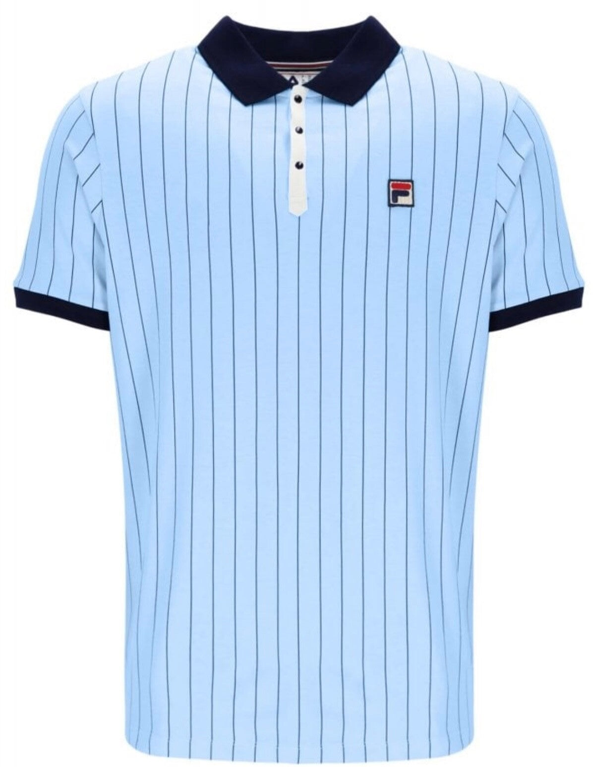 Fila Bjorn Borg BB1 Polo - Iconic Tennis Shirt - Sky Blue - Man City Colours