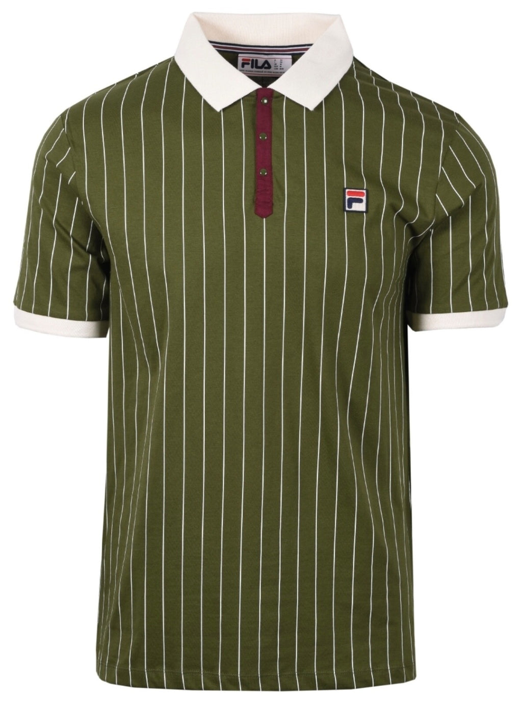 Plymouth Argyle Fila Bjorn Borg BB1 Chive Polo Tennis Shirt - 100% Cotton -Green