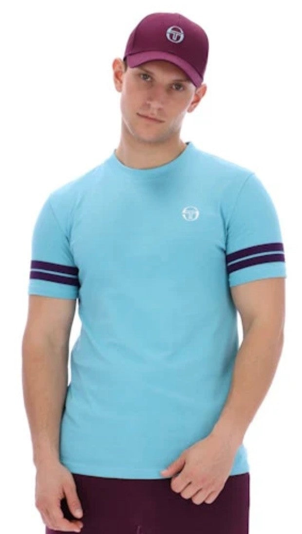 Sergio Tacchini Grello Milky Blue T-Shirt - Ltd Edition