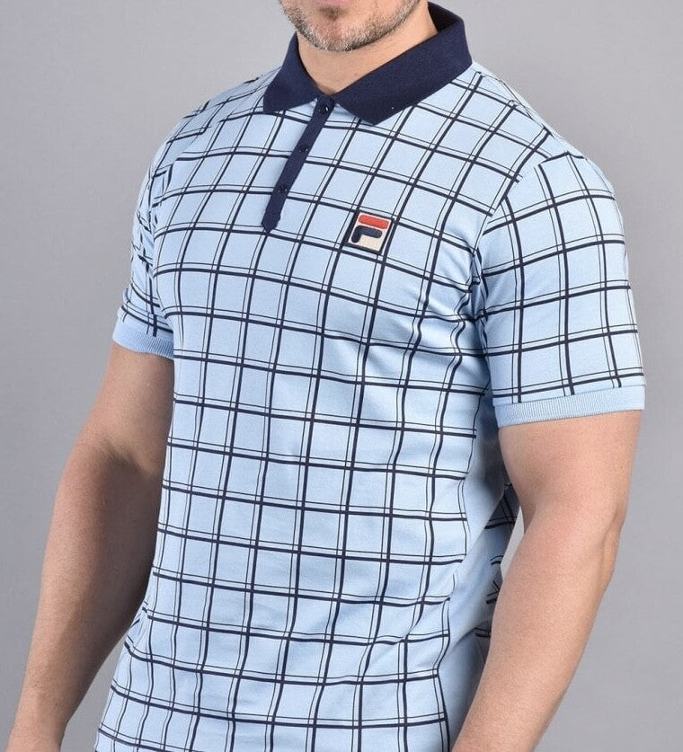 Fila Vintage Borg (Bobby) Retro Tennis Polo Shirt in Blue - Ltd Edition 2025