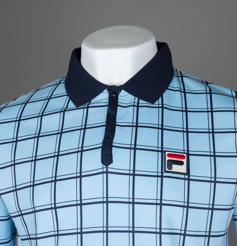 Fila Vintage Borg (Bobby) Retro Tennis Polo Shirt in Blue - Ltd Edition 2025