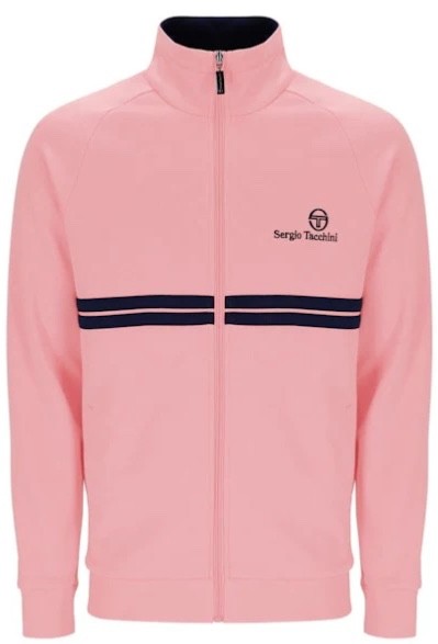 Sergio Tacchini New Dallas John Mcenroe Pink - Tennis Track Top RRP £80
