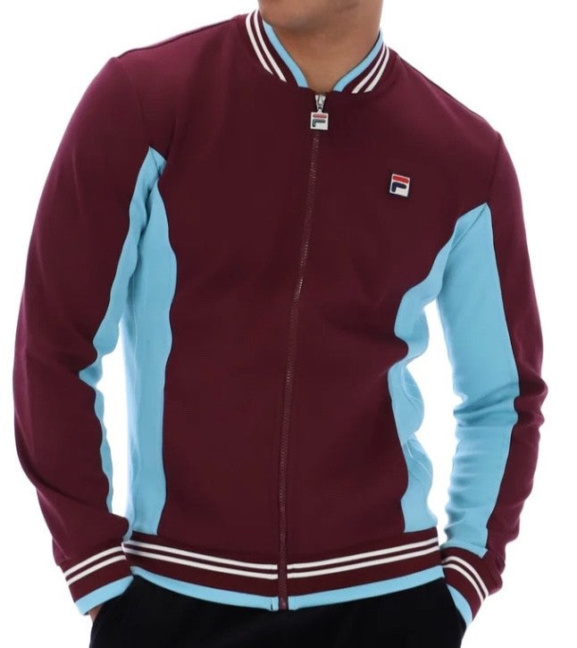 Fila Settanta Claret & Blue West Ham, Aston Villa, Burnley Tennis Track Top