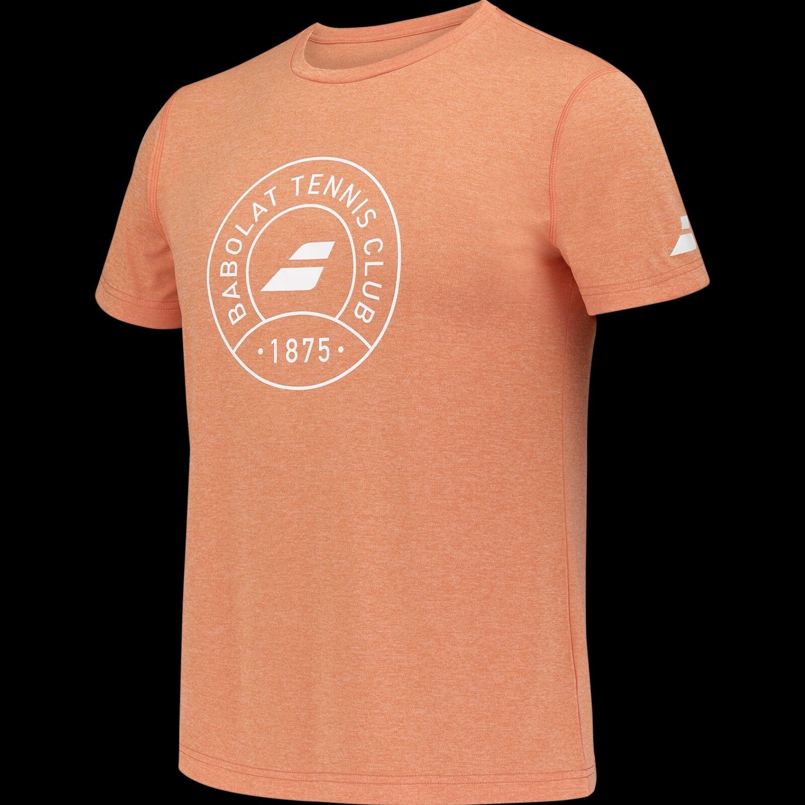 Babolat Exercise Graphic Cotton Tennis Tee In Orange - New for 2025! RRP £35